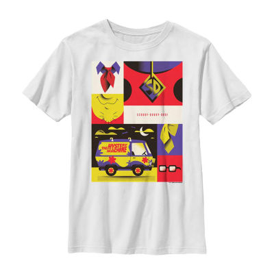Little & Big Boys Crew Neck Short Sleeve Scooby Doo Graphic T-Shirt