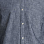 St. John's Bay Chambray Mens Slim Fit Long Sleeve Button-Down Shirt