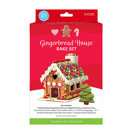 R&M International Llc Gingerbread House 12-pc. Bake Set, One Size, Stainless Steel