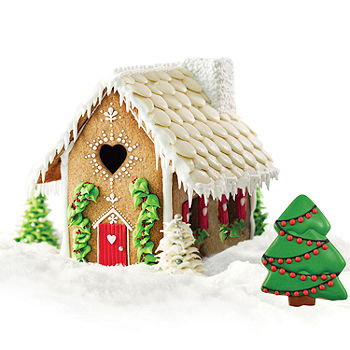 Donna's Home Emporium 2 Pc Farmhouse Christmas Baking Kitchen Towels,  Gingerbread Cookies and House