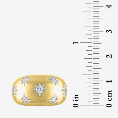 Diamond Addiction North Star (G-H / Si2-I1) 13MM 1/2 CT. T.W. Lab Grown White 14K Gold Over Silver Band