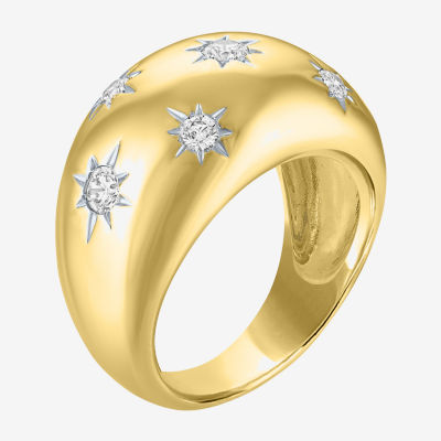 Diamond Addiction North Star (G-H / Si2-I1) 13MM 1/2 CT. T.W. Lab Grown White 14K Gold Over Silver Band