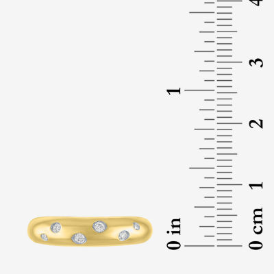 Diamond Addiction (G-H / I1-I2) 5MM 1/10 CT. T.W. Lab Grown White 14K Gold Over Silver Sterling Band