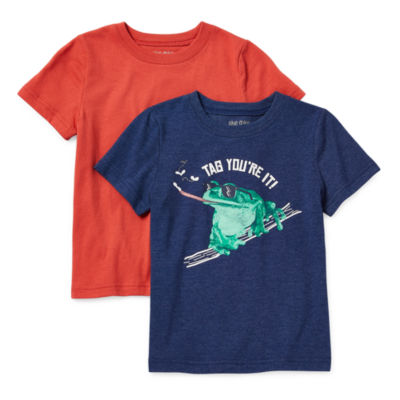 Okie Dokie Toddler & Little Boys 2-pc. Crew Neck Short Sleeve T-Shirt