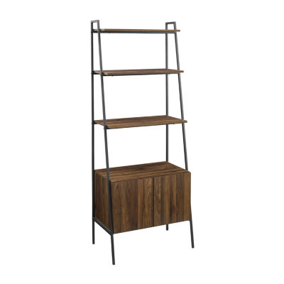 Modern Ladder Shelf-Cabinet Bookcase
