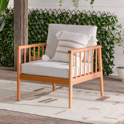 Modern Spindle Patio Lounge Chair