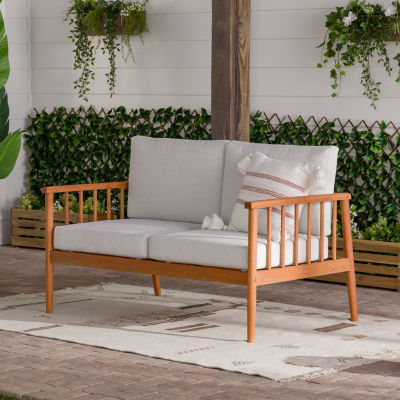 Modern Outdoor Spindle Loveseat