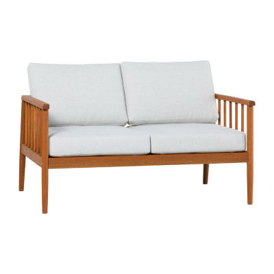 Modern Outdoor Spindle Loveseat