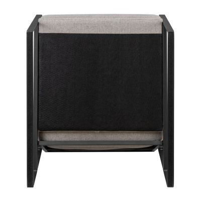 Contemporary Metal Arm Accent Chair