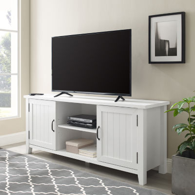 Farmhouse 2-Door Simple Rustic TV Stand