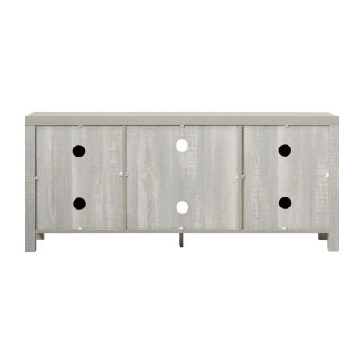 58" Barn Door TV Stand with Side Doors