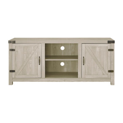 58" Barn Door TV Stand with Side Doors