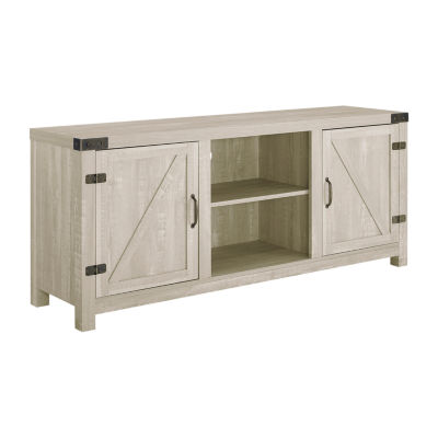 58" Barn Door TV Stand with Side Doors