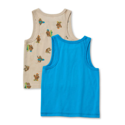 Okie Dokie Toddler & Little Boys 2-pc. Crew Neck Tank Top