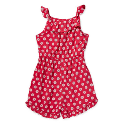 Thereabouts Little & Big Girls Sleeveless Romper