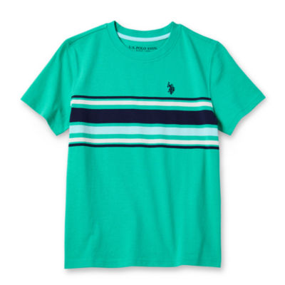 U.S. Polo Assn. Little & Big Boys Embroidered Crew Neck Short Sleeve T-Shirt