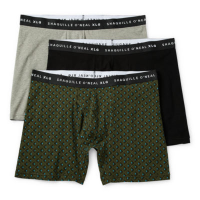Shaquille O'Neal XLG Heiq Big and Tall Mens 3 Pack Boxer Briefs