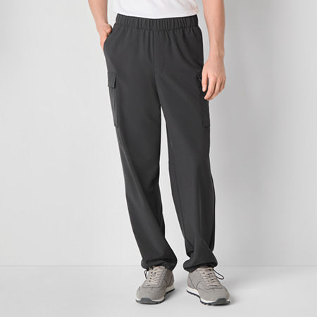 Stylus Mens Regular Fit Cargo Parachute Pant, Large, Black