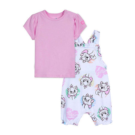Baby Girls 2-pc. Marie Shortall Set, 3-6 Months, White