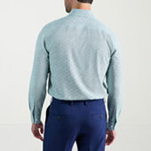 Haggar Smart Wash Mens Slim Fit Long Sleeve Dress Shirt