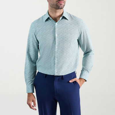haggar slim fit dress shirts Haggar Smart Wash Dress Shirt in Grey main image 0