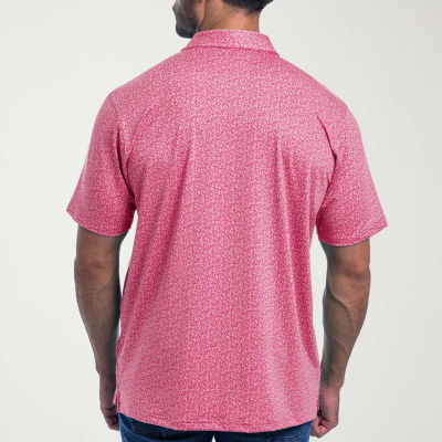 Antigua Mens Regular Fit Short Sleeve Polo Shirt