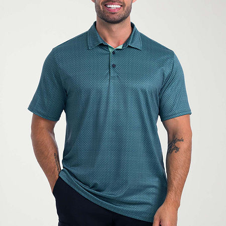 Antigua Spring 2025 Mens Short Sleeve Polo Shirt, Medium, Green