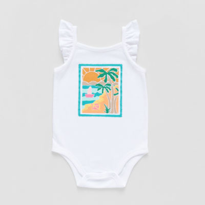 Okie Dokie Baby Girls Sleeveless Bodysuit