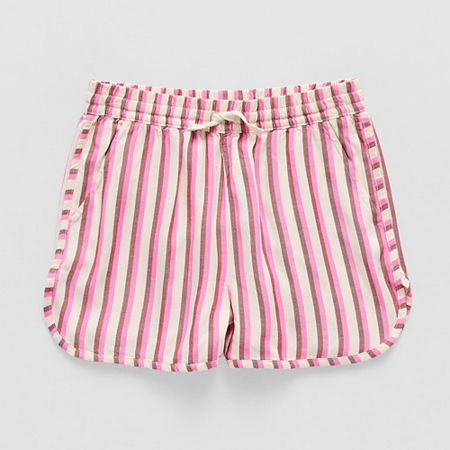 Thereabouts Little & Big Girls Shortie Short, Xx-small (4-5), Red