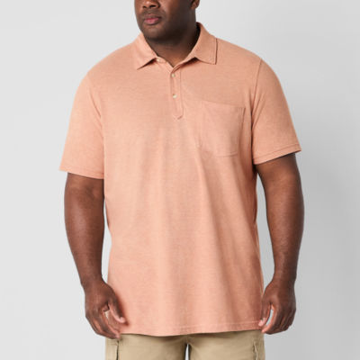 mutual weave Big and Tall Mens Regular Fit Short Sleeve Polo Shirt