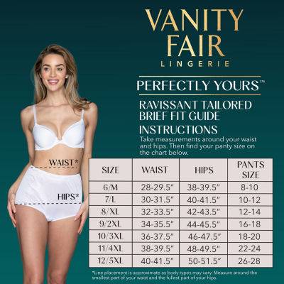 Vanity Fair® Perfectly Yours® Ravissant® Tailored Nylon Briefs - 15712