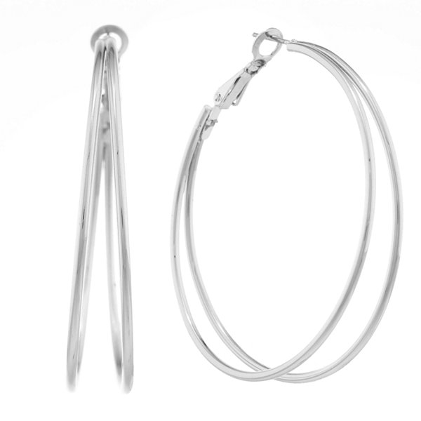 Liz Claiborne Large Wire Hoop Earrings