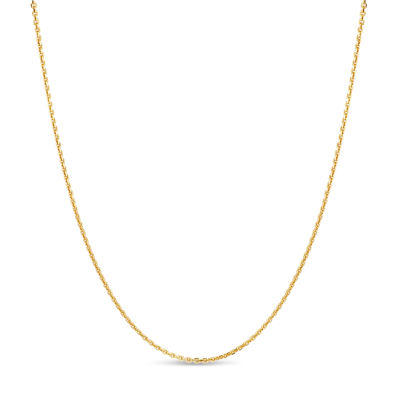 Made in Italy 18K Gold Over Silver 24 Inch Solid Mariner Chain Necklace