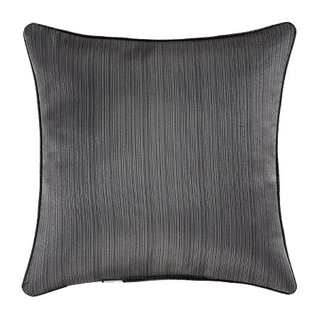 Queen Street Darwin Charcoal Square Throw Pillow, One Size, Black