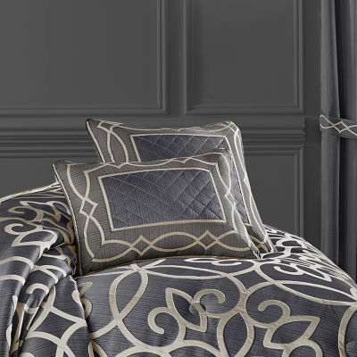 Queen Street Darwin Charcoal Square Throw Pillow