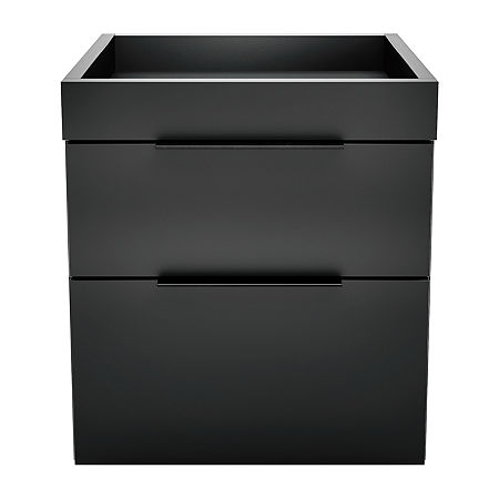 Capri Bedroom Collection 2-Drawer Nightstand, One Size, Black