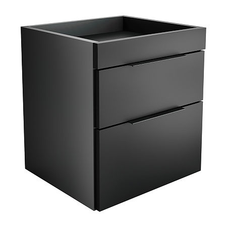 Capri Bedroom Collection 2-Drawer Nightstand, One Size, Black