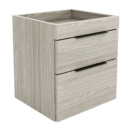 Capri Bedroom Collection 2-Drawer Nightstand, One Size, Gray