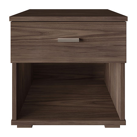 Novarra Bedroom Collection 1-Drawer Nightstand, One Size, Brown