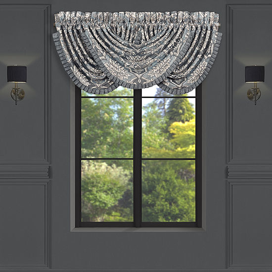 Queen Street Woodmere Rod Pocket Waterfall Valance
