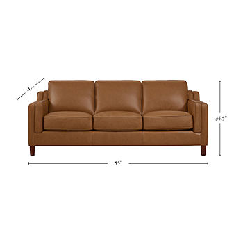 Bella Track Arm Leather Sofa Jcpenney