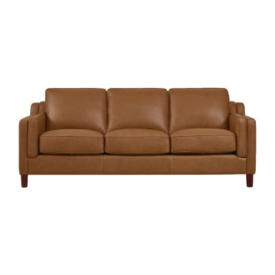 Bella TrackArm Leather Sofa JCPenney