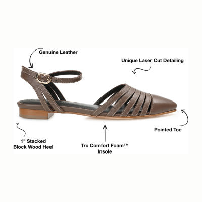 Journee Signature Dexie Womens Pointed Closed Toe Ballet Flats