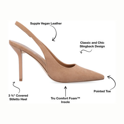 Journee Collection Elenney Womens Pointed Closed Toe Stiletto Heel Pumps