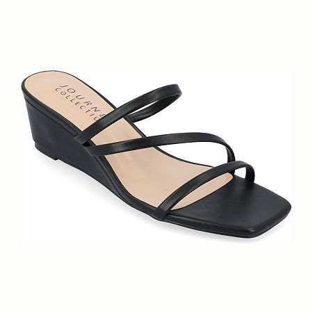  -Journee Collection Womens Takarah Wedge Sandals