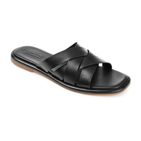  -Journee Signature Womens Parkker Slide Sandals