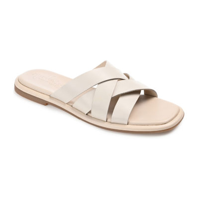 Journee Signature Womens Parkker Slide Sandals