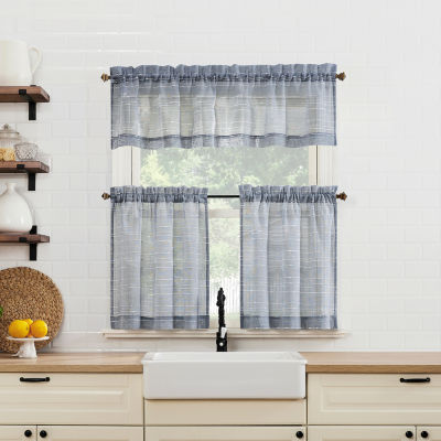 No 918 Teagan 2-pc. Rod Pocket Window Tiers