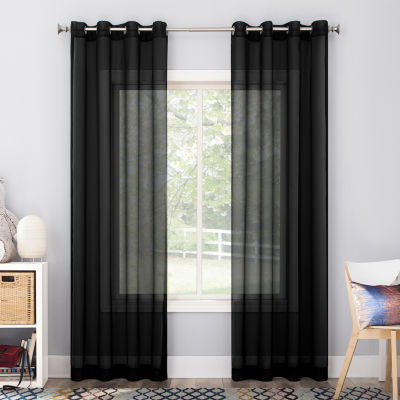 No 918 Calypso Grommet Top Light-Filtering Single Curtain Panels