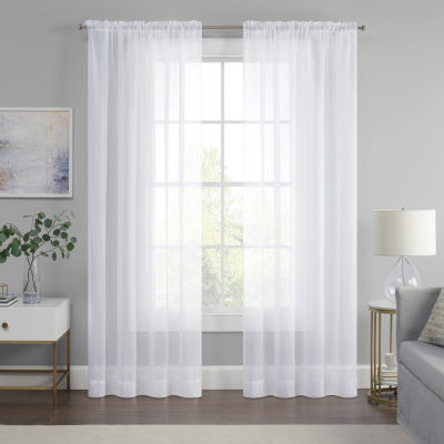 Eclipse Livia Sheer Rod Pocket Single Curtain Panel JCPenney   DP0118202309205534M